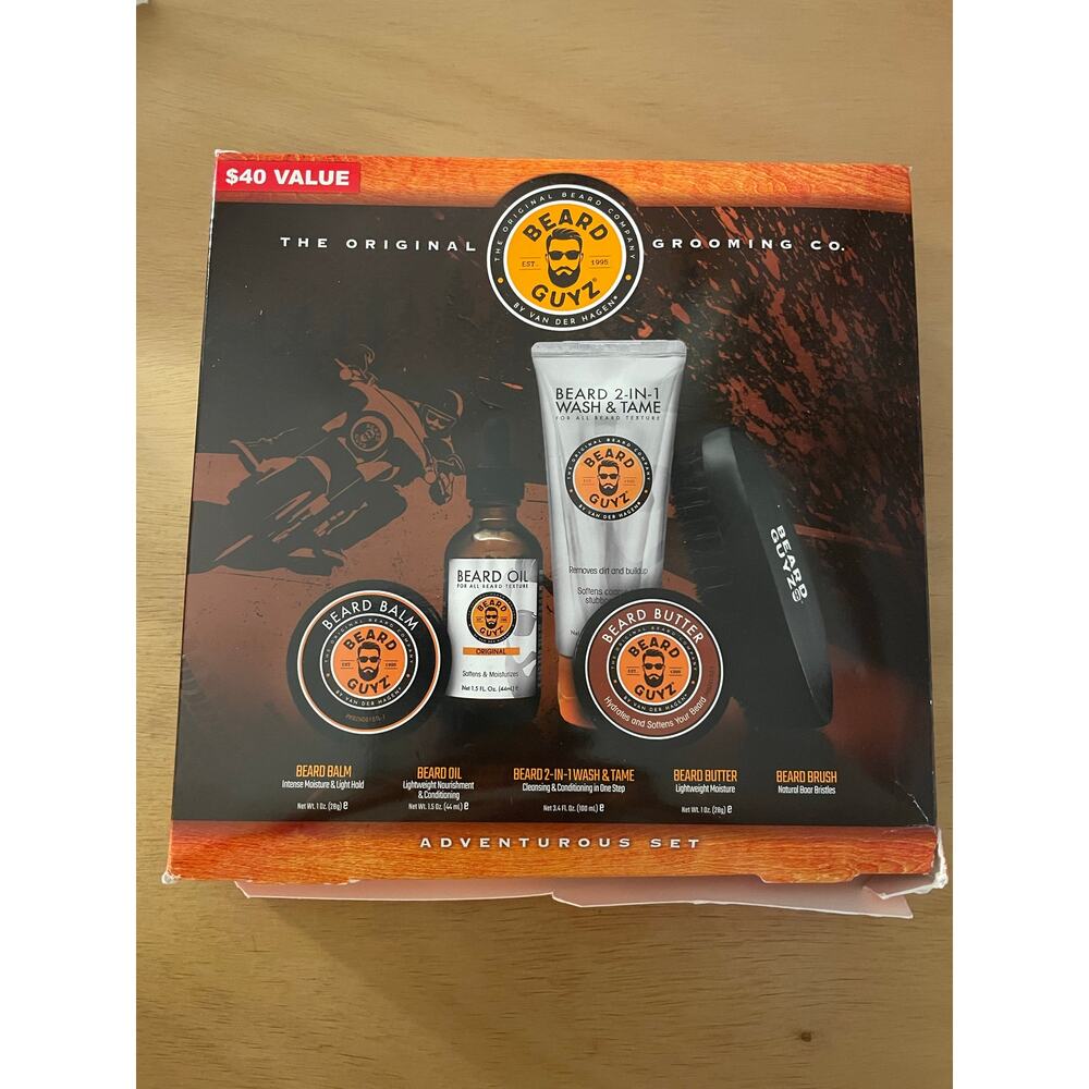 B106 New Mens Beard Guyz 5pc Adventurous Set Gift 🎁